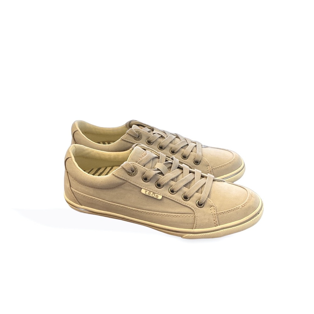 Taos Moc Star Womens Light Grey‎ Canvas Low Top Sneakers MST-13482A Size 7.5